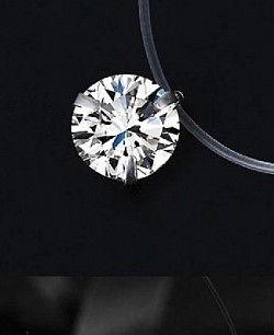 Collier diamant raz le cou zircon 8 mm